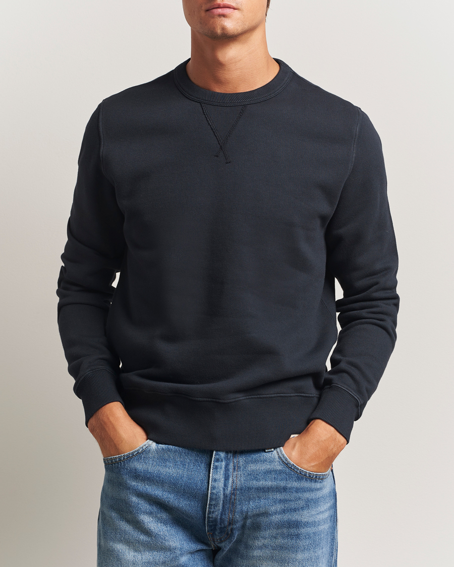 Herren | Pullover | Merz b. Schwanen | Relaxed Fit Vintage Cotton Sweatshirt Charcoal