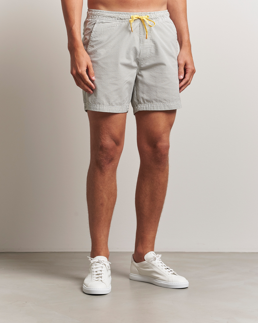 Herren | Badehosen | Sail Racing | Tornado Striped Swimshorts Green/White