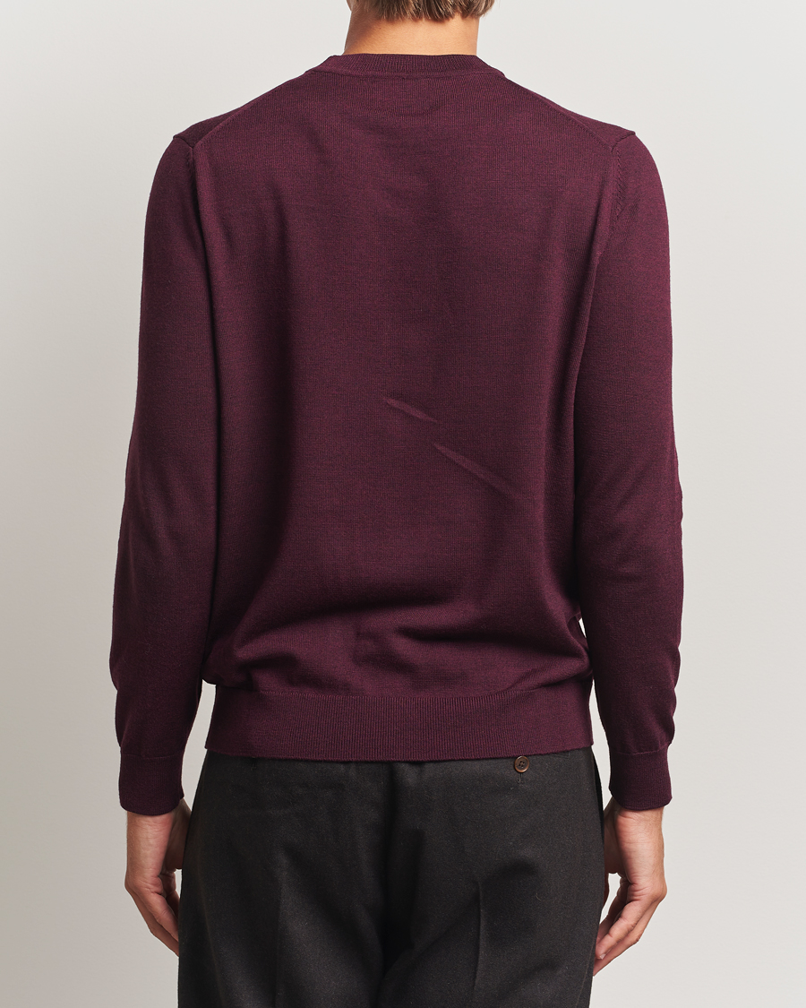 Herren | Pullover | NN07 | Ted Merino Crew Neck Pullover Wine Red