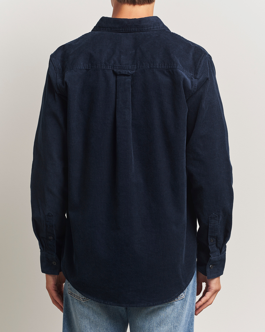 Herren | Hemden | NN07 | Colby Corduroy Overshirt Navy Blue