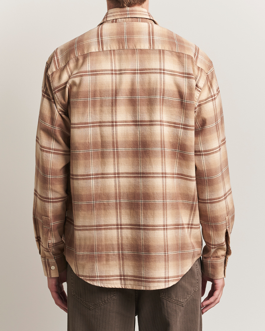 Herren | Hemden | NN07 | Deon Flannel Checked Shirt Camel