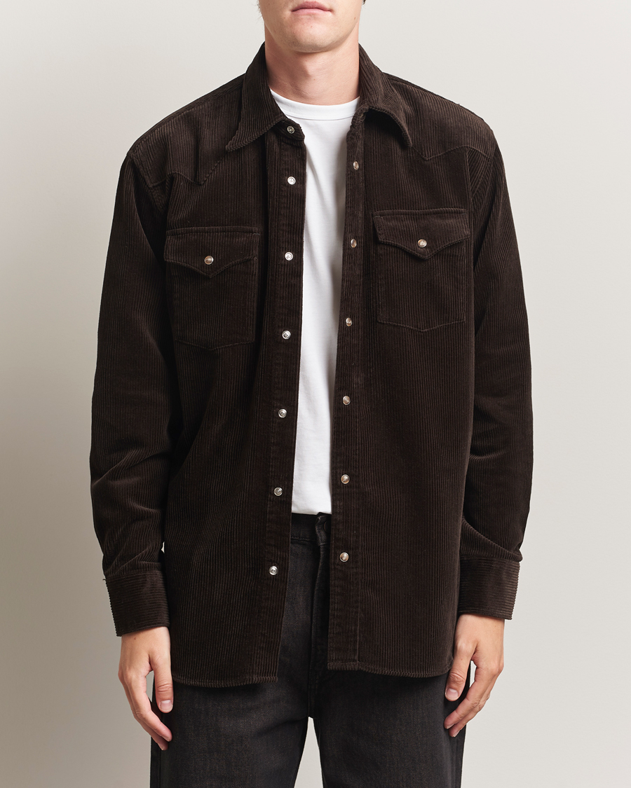 Herren | Hemden | NN07 | Ricky Corduroy Overshirt Demitasse Brown