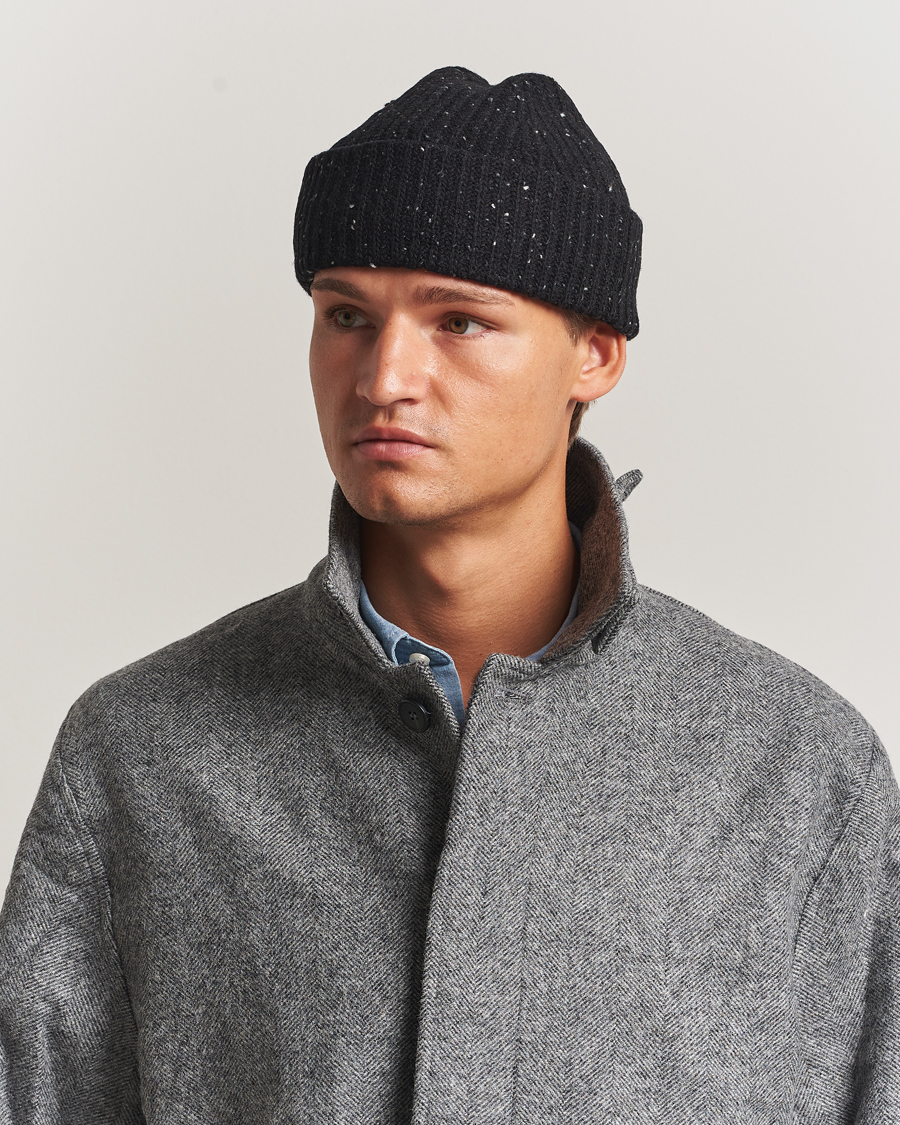 Herren | Mützen | NN07 | Wool Donegal Sailor Beanie Black