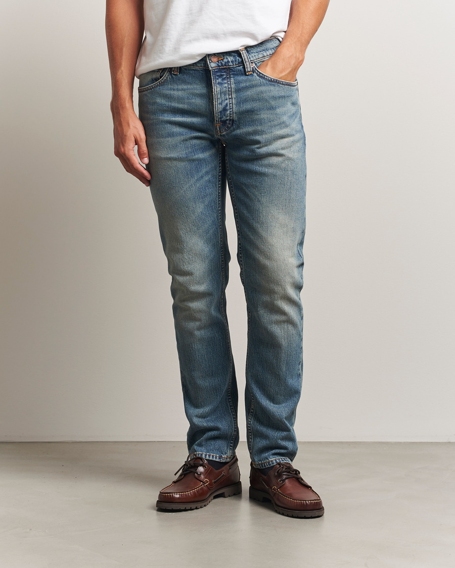 Herren | Jeans | Nudie Jeans | Solid Ollie Jeans Blue Clay