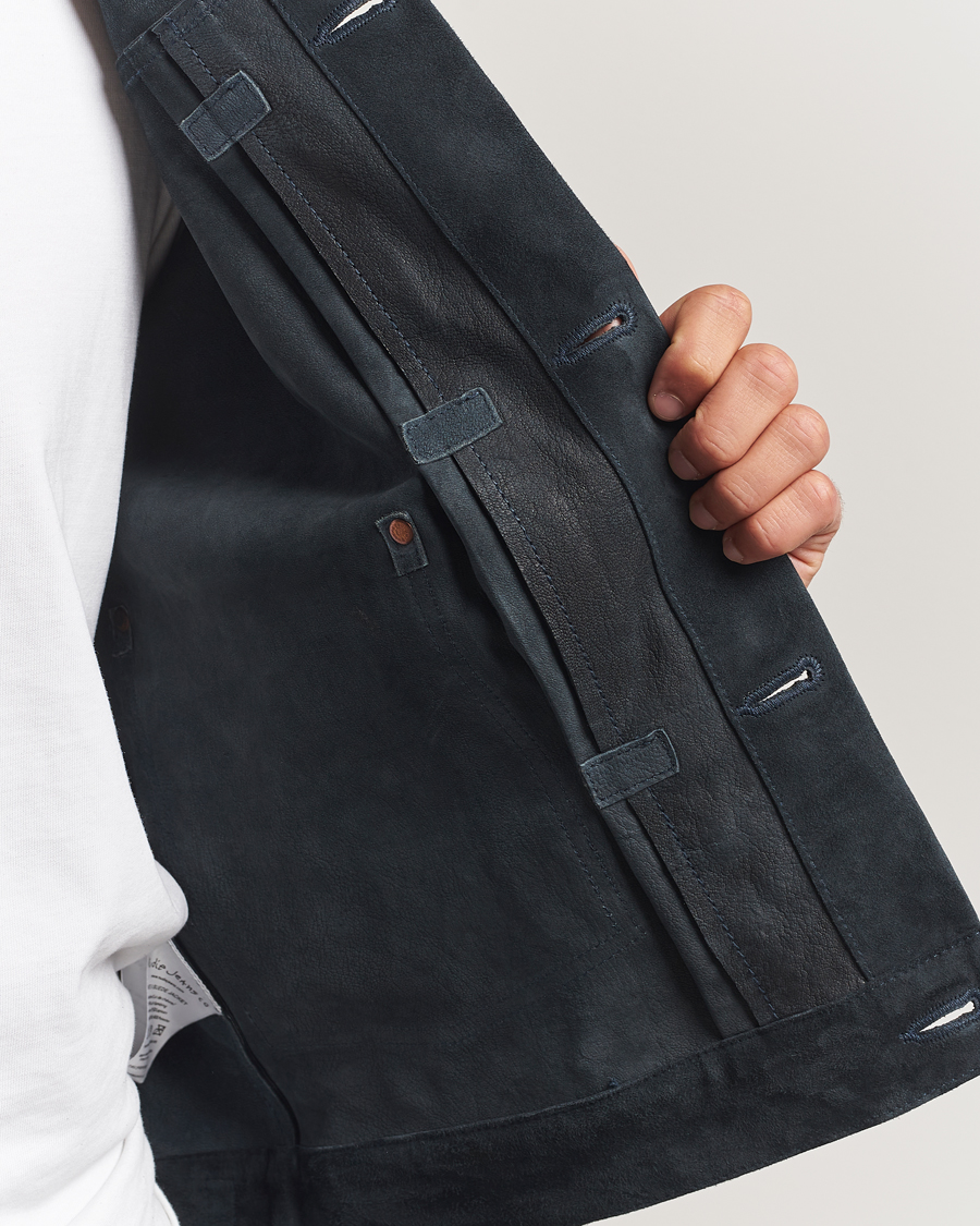 Herren | Jacken | Nudie Jeans | Dante II Suede Jacket Navy