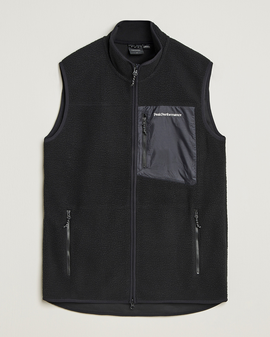 Herren | Pullover | Peak Performance | Pile Vest Black