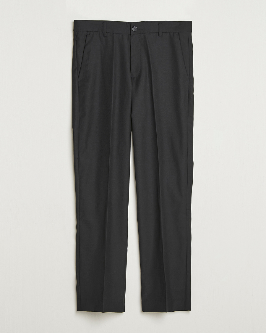 Herren | Hosen | Samsøe Samsøe | Noah Pleated Trousers Black