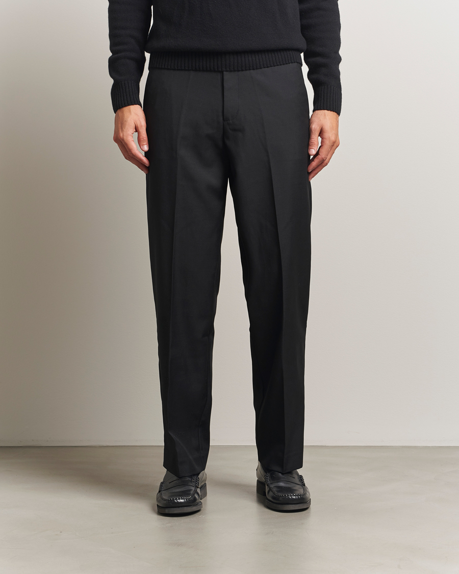 Herren | Hosen | Samsøe Samsøe | Noah Pleated Trousers Black