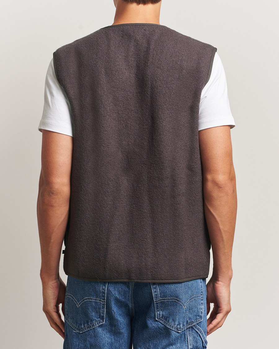 Herren | Jacken | Samsøe Samsøe | Hannes Boiled Wool Vest Turkish Coffee