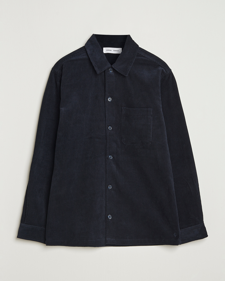 Herren | Hemden | Samsøe Samsøe | Damon Corduroy Overshirt Salute Navy