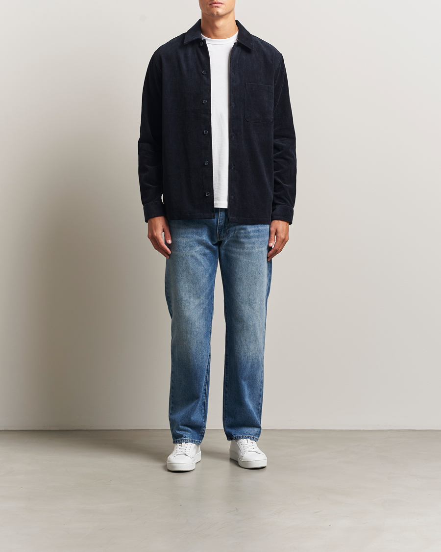 Herren | Hemden | Samsøe Samsøe | Damon Corduroy Overshirt Salute Navy