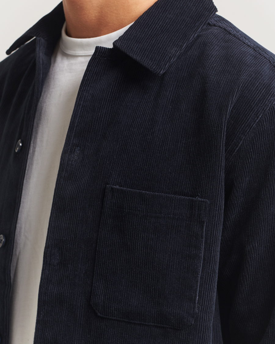 Herren | Hemden | Samsøe Samsøe | Damon Corduroy Overshirt Salute Navy