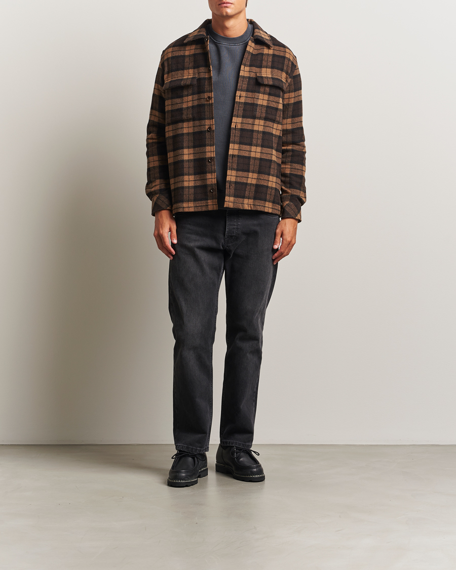 Herren | Hemden | Samsøe Samsøe | Castor Checked Overshirt Turkish Coffee