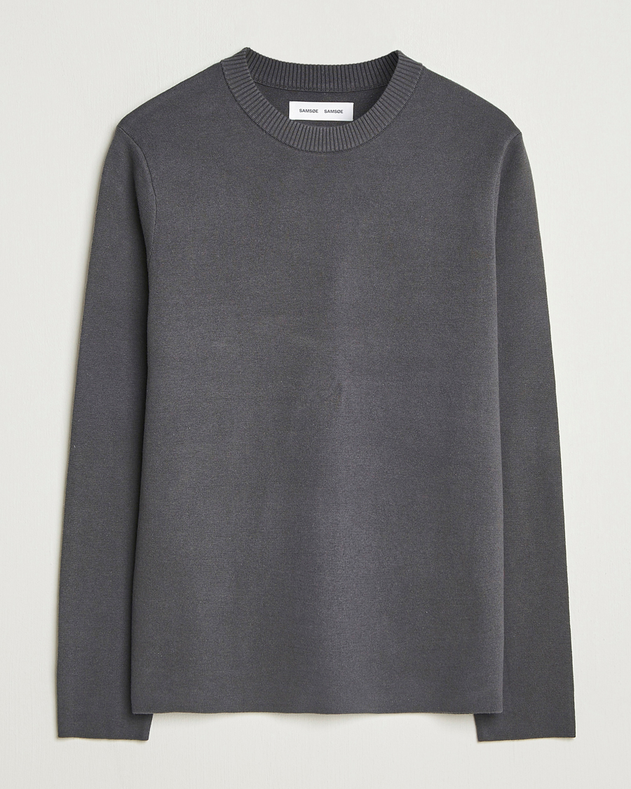 Herren | Pullover | Samsøe Samsøe | Niklas Sweater Black Oyster