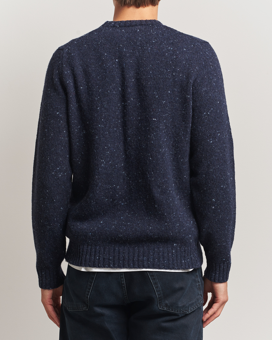 Herren | Pullover | Samsøe Samsøe | Nataniel Donegal Knitted Crew Neck Salute Navy