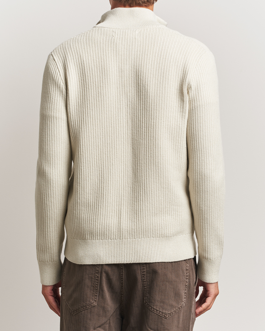 Herren | Pullover | Samsøe Samsøe | Dem Structured Knitted Full Zip Silver Birch