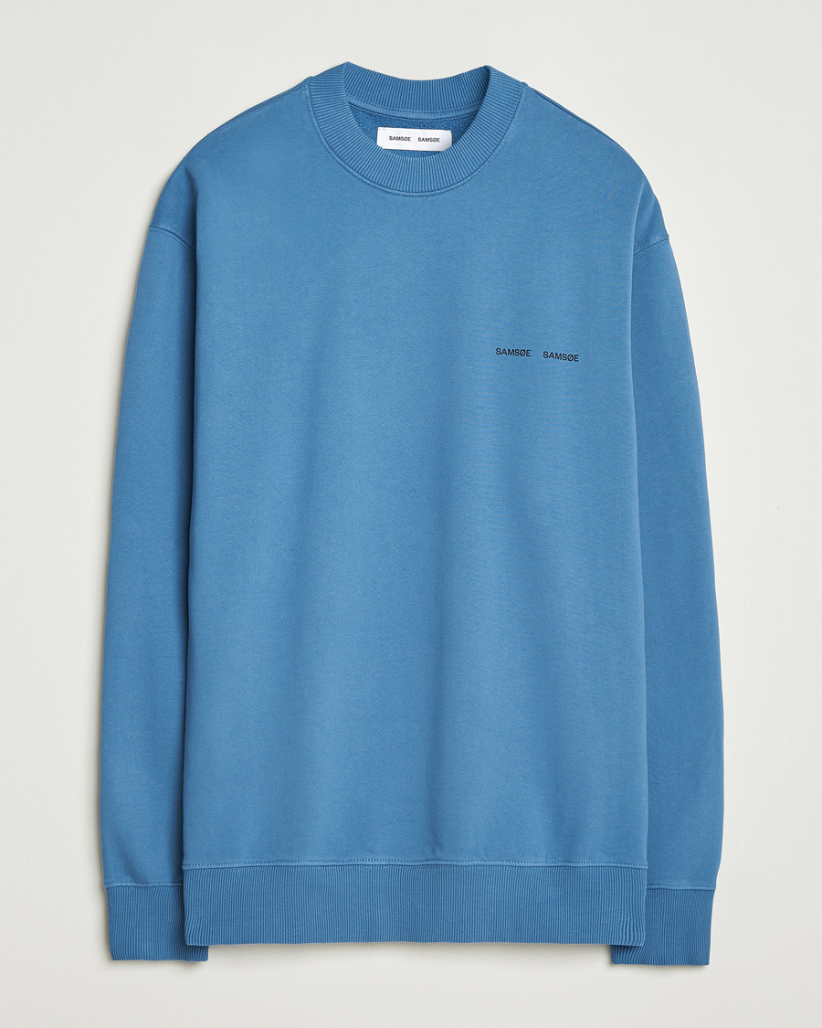 Herren | Pullover | Samsøe Samsøe | Norsbro Crew Neck Sweatshirt Stellar Blue