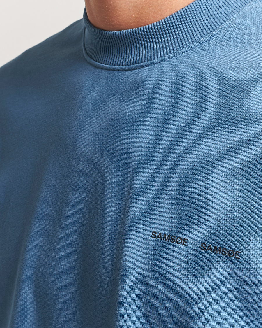 Herren | Pullover | Samsøe Samsøe | Norsbro Crew Neck Sweatshirt Stellar Blue