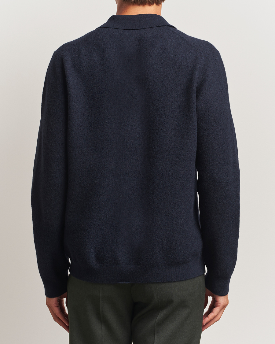 Herren | Pullover | Samsøe Samsøe | Richard Merino Knitted Cardigan Salute Navy