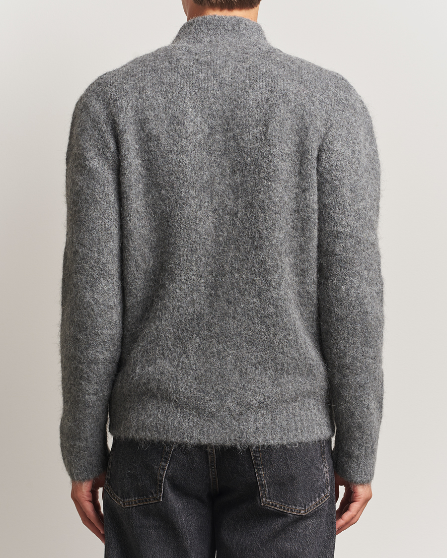 Herren | Pullover | Samsøe Samsøe | Jean Alpaca Knitted Full Zip Iron Gate