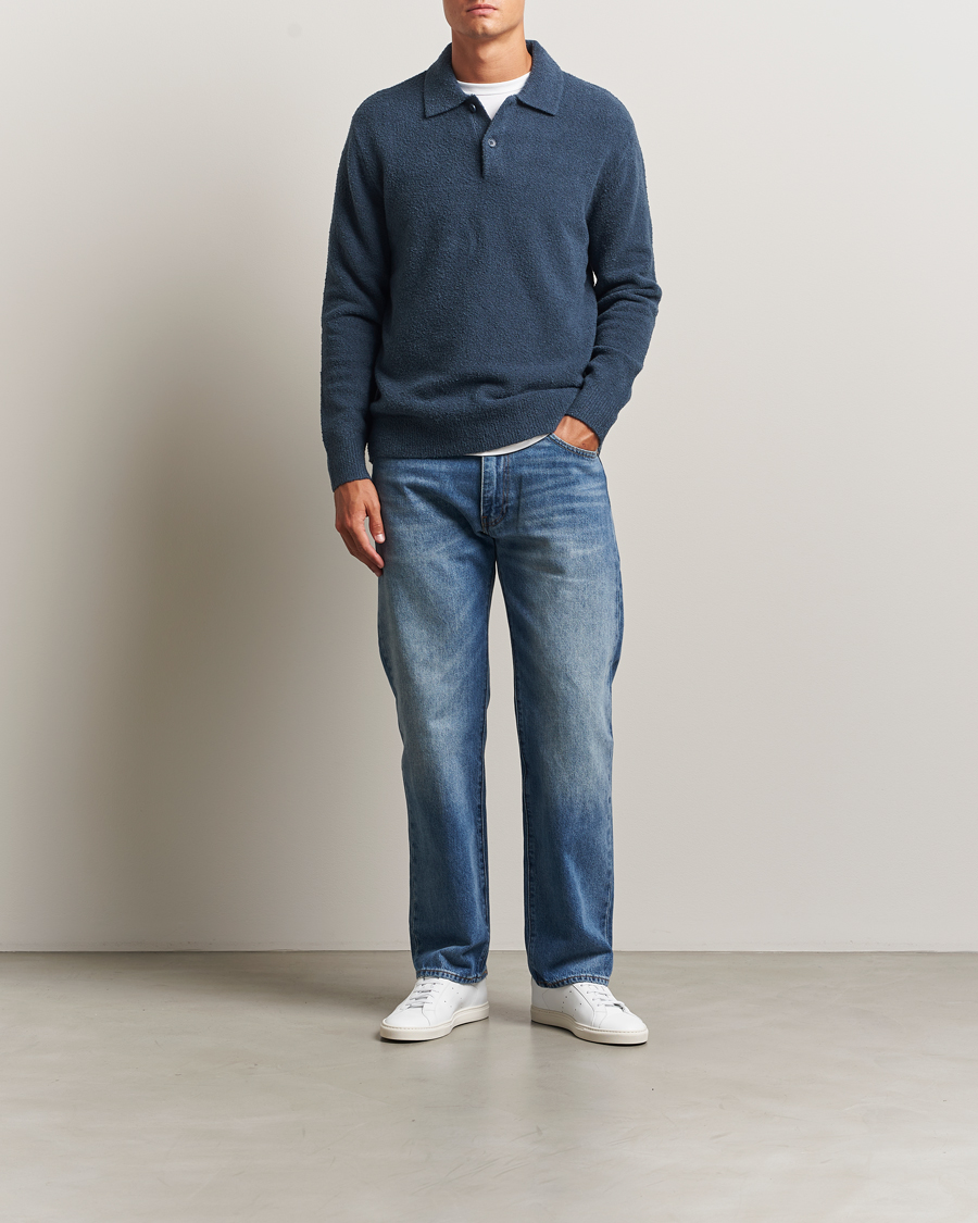 Herren | Pullover | Samsøe Samsøe | Nino Knitted Polo Midnight Navy