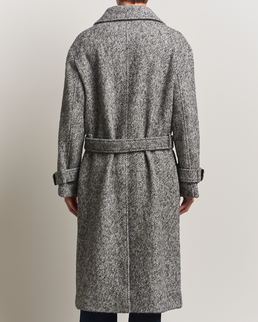 Herren | Jacken | GANT 240 Mulberry Street | Tweed Wool Coat Black