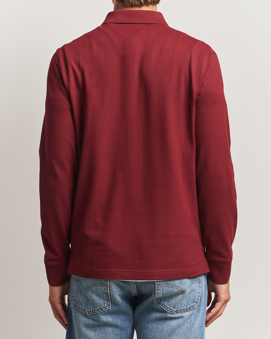 Herren | Poloshirts | GANT | Regular Shield Long Sleeve Polo Plumped Red