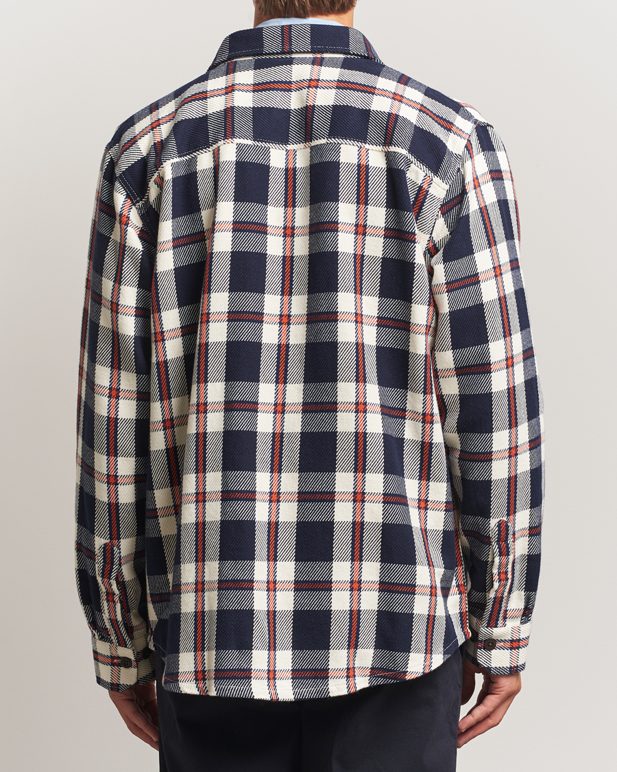 Herren | Hemden | Gant | Heavy Twill Checked Overshirt Evening Blue