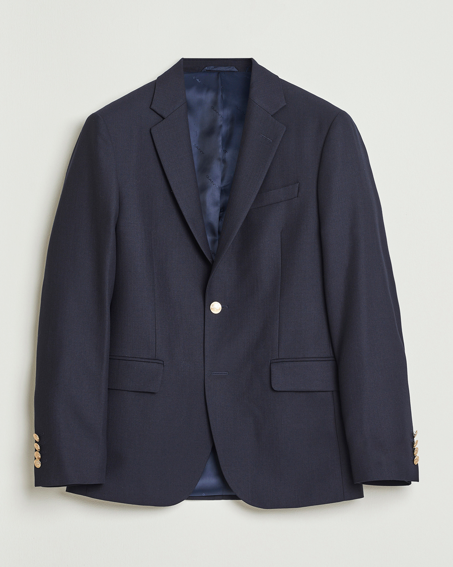Herren | Sakkos | Gant | Wool Club Blazer Evening Blue