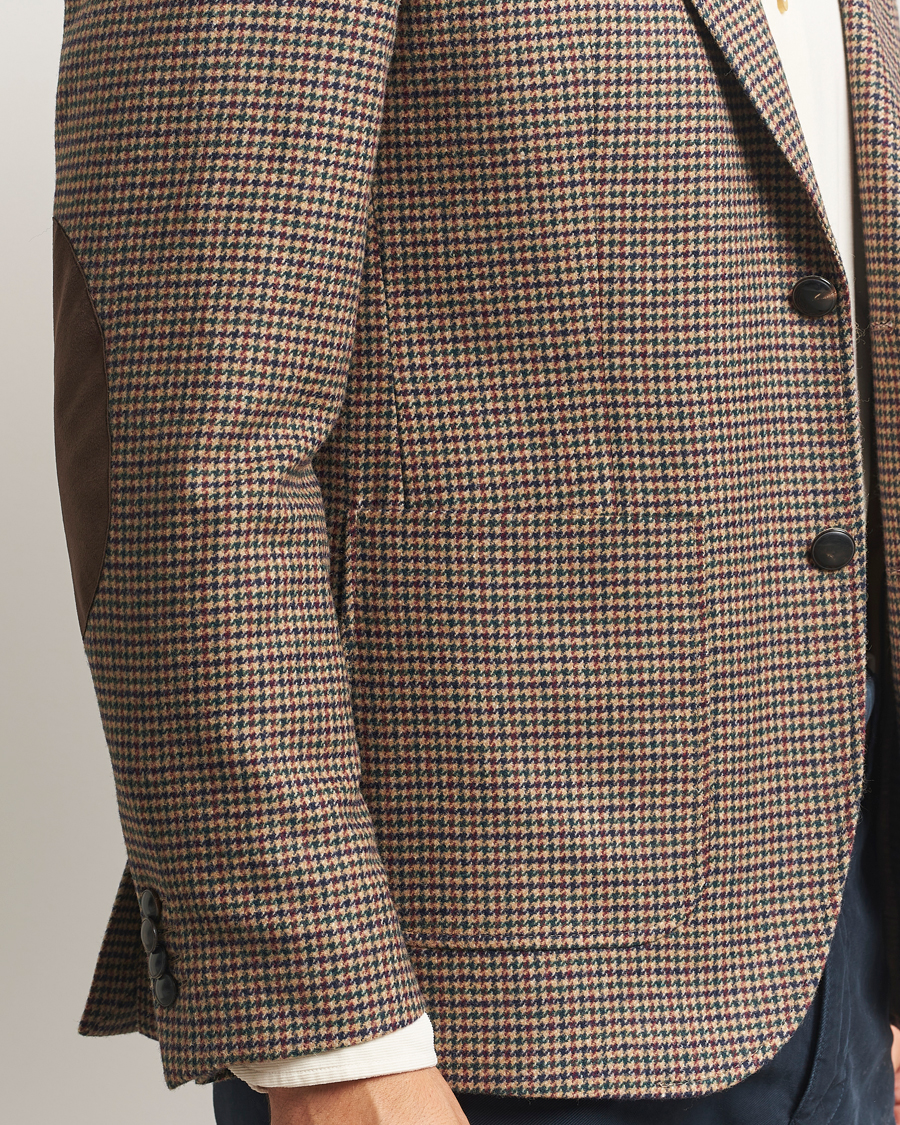 Herren | Sakkos | GANT | Wool Houndstooth Blazer Light Taupe