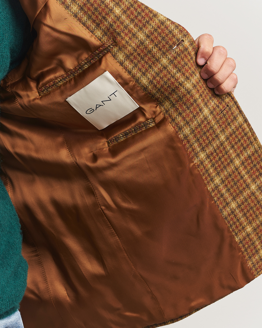 Herren | Sakkos | Gant | Checked Tweed Blazer Peanut Butter
