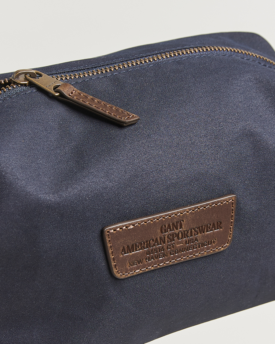 Herren | Taschen | GANT | Waxed Cotton Washbag Evening Blue
