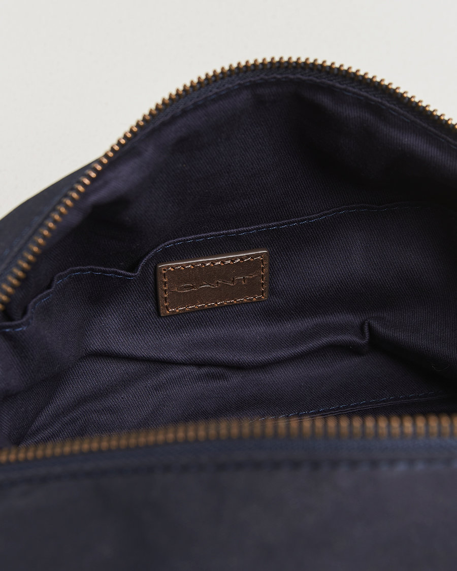 Herren | Taschen | GANT | Waxed Cotton Washbag Evening Blue