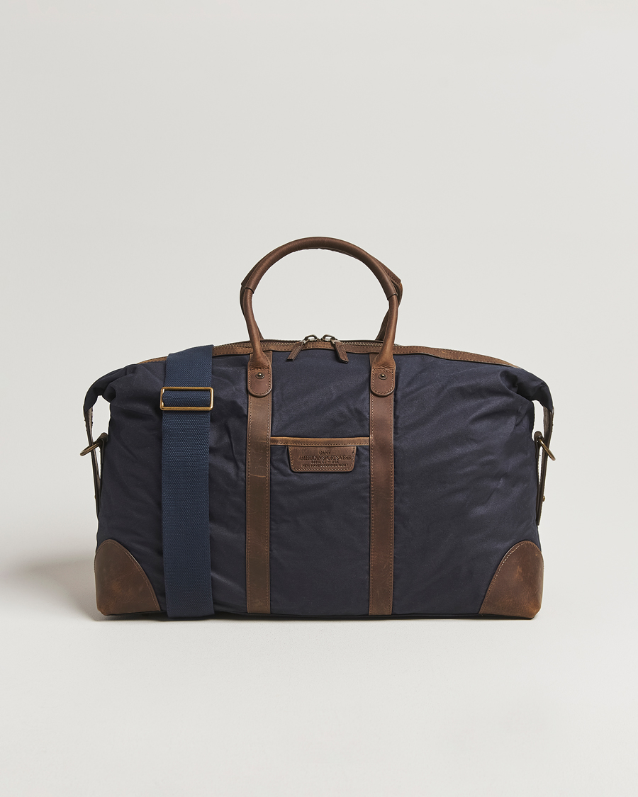 Herren | Taschen | GANT | Waxed Cotton Duffle Bag Evening Blue