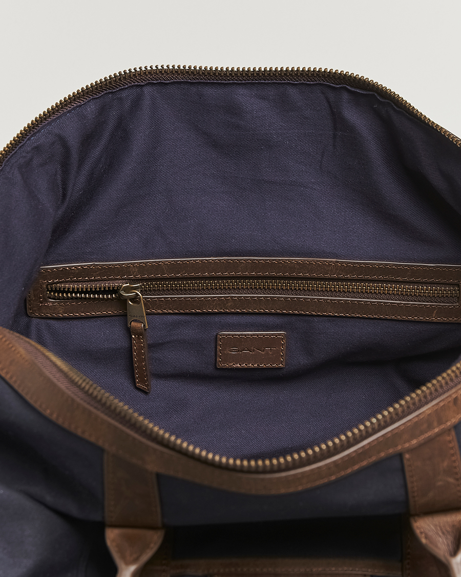 Herren | Taschen | GANT | Waxed Cotton Duffle Bag Evening Blue