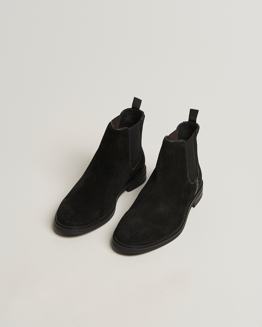 Herren | Boots | Gant | Bidford Suede Chelsea Boot Black
