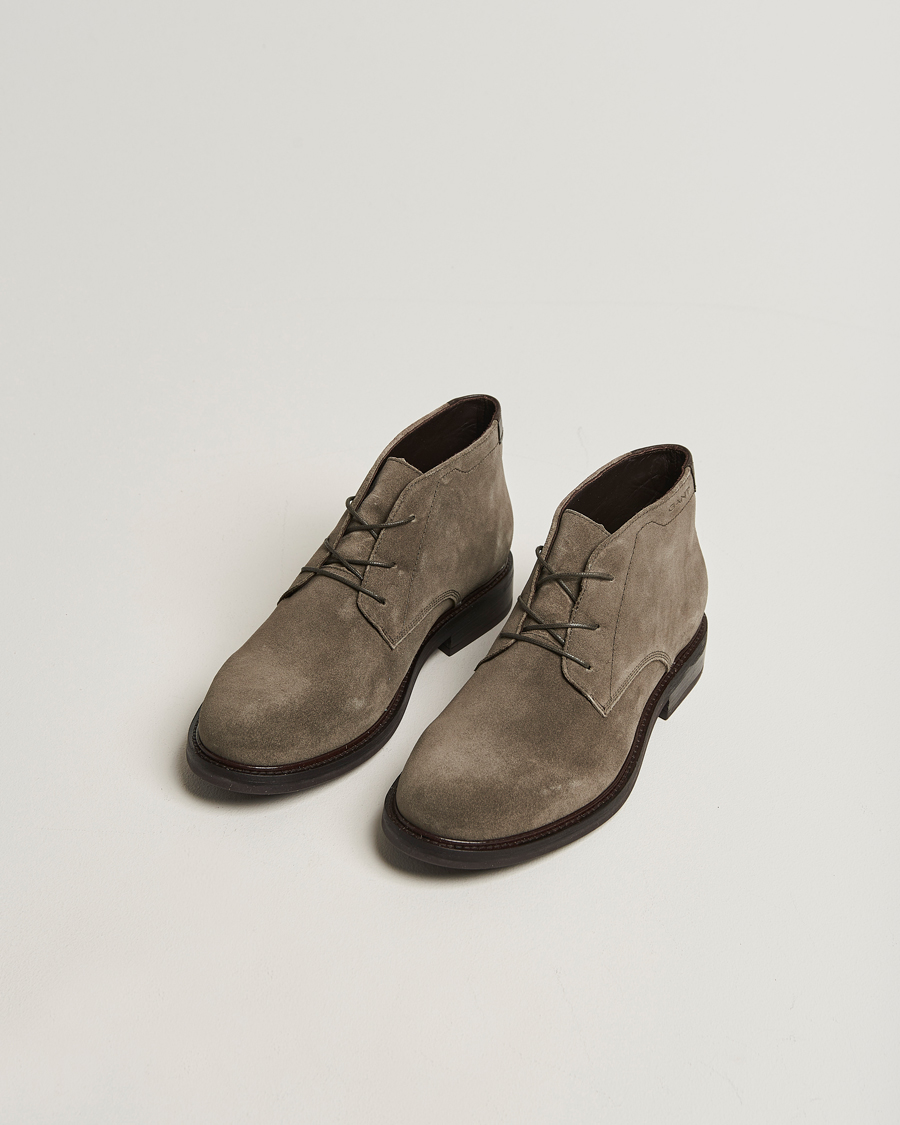 Herren | Boots | Gant | St Fairkon Suede Chukka Boot Dark Taupe