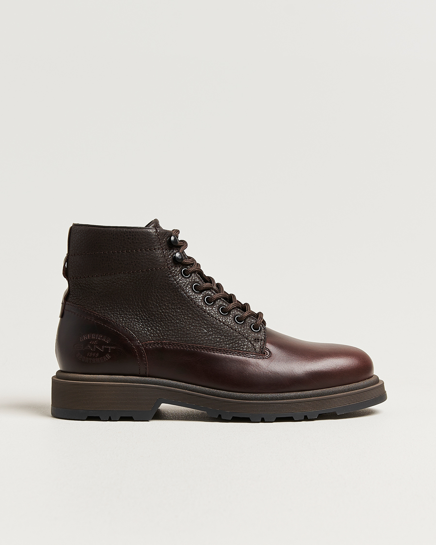 Herren | Boots | GANT | Blisdor Leather Boot Dark Brown