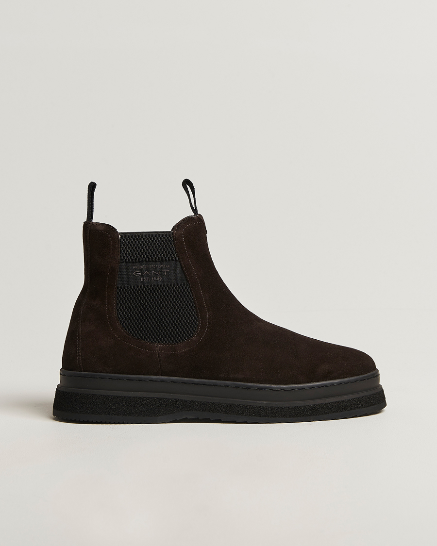 Herren | Boots | GANT | Blistown Shearling Suede Chelsea Boot Espresso Brown