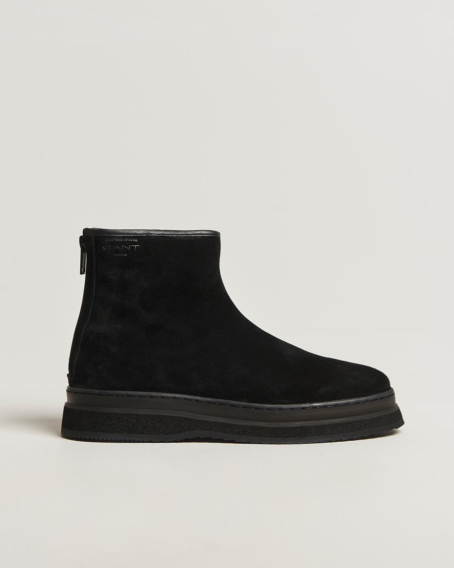 Herren | Boots | GANT | Blistown Shearling Suede Curling Boot Black