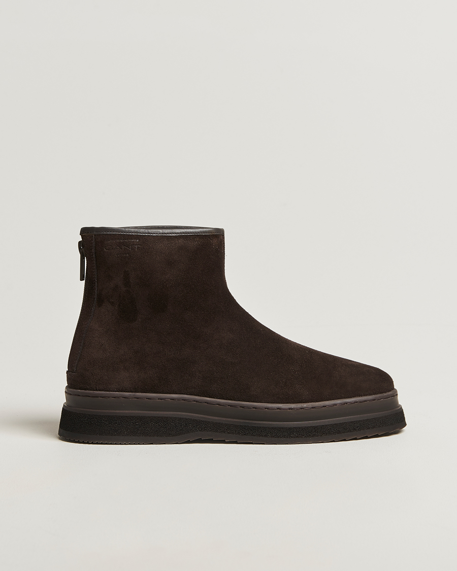 Herren | Boots | GANT | Blistown Shearling Suede Curling Boot Espresso Brown