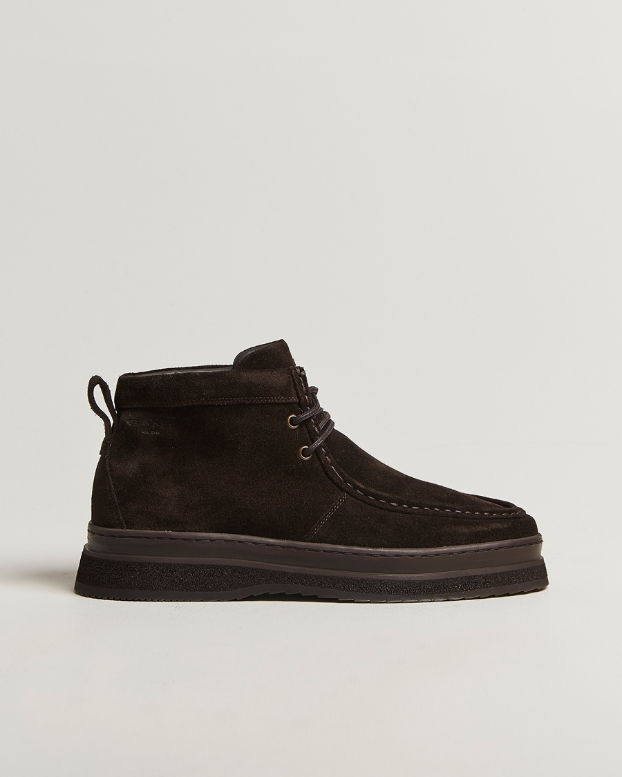 Herren | Boots | Gant | Blistown Suede Moc Toe Boot Espresso Brown