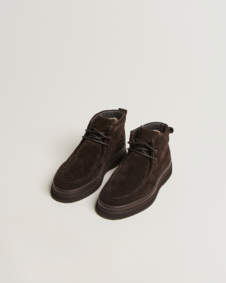 Herren | Boots | Gant | Blistown Suede Moc Toe Boot Espresso Brown