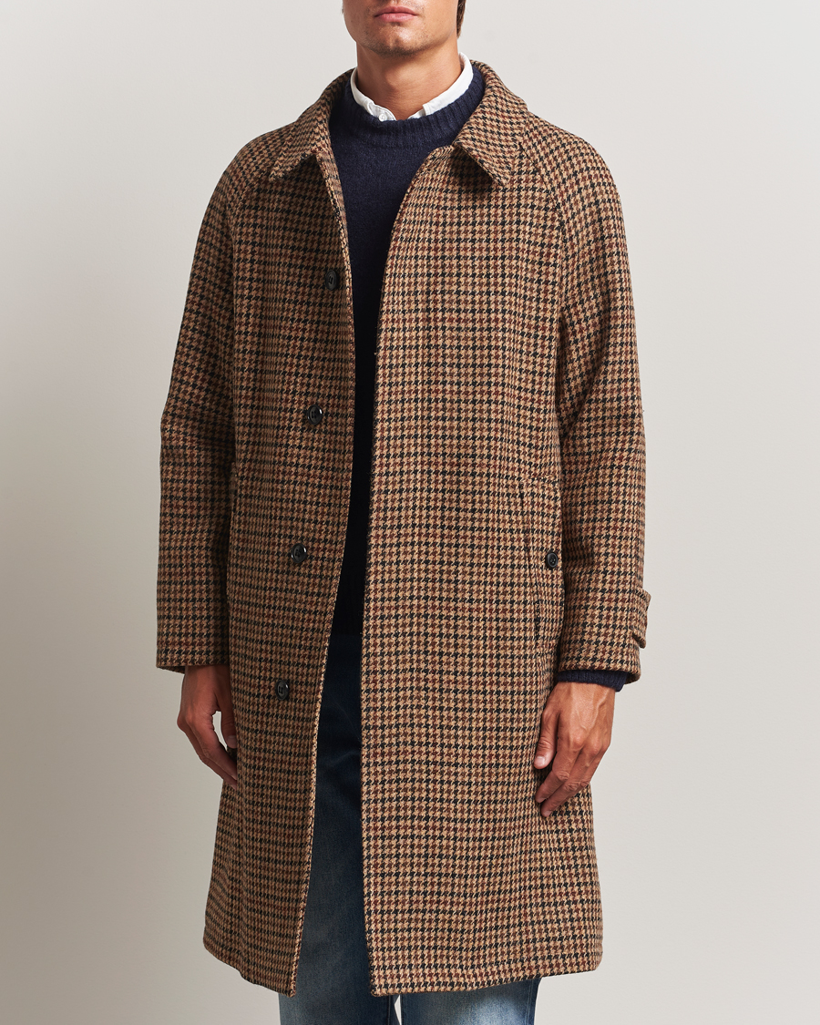 Herren | Jacken | Gloverall | Harris Tweed Mac Coat Brown