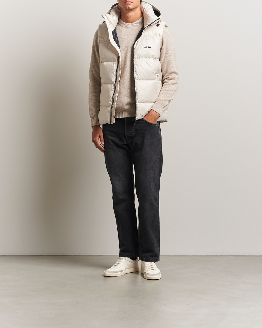 Herren | Jacken | J.Lindeberg | Daryl Down Hooded Vest Moonbeam