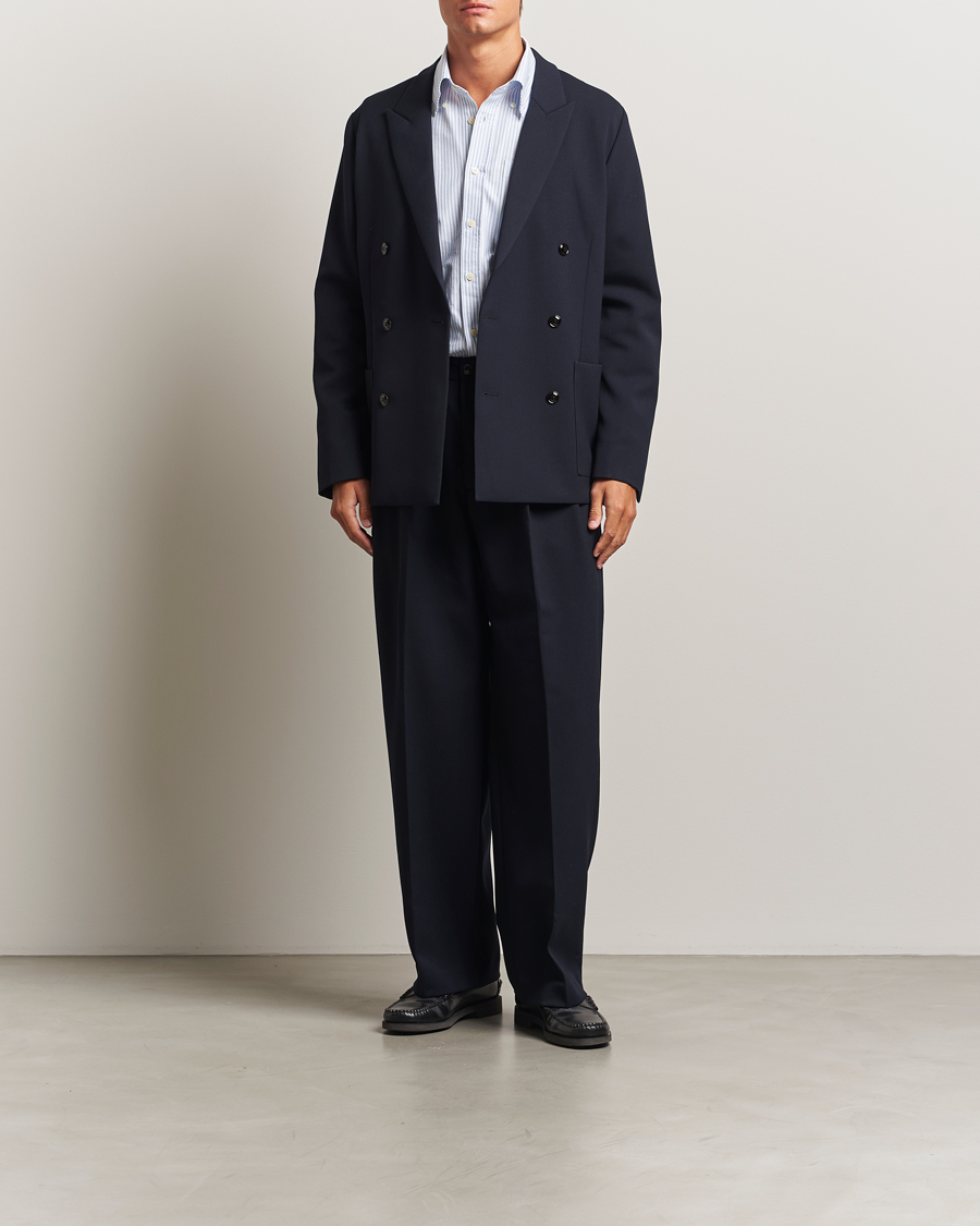 Herren | Sakkos | NN07 | Jordin Wool Double Breasted Blazer Deep Navy