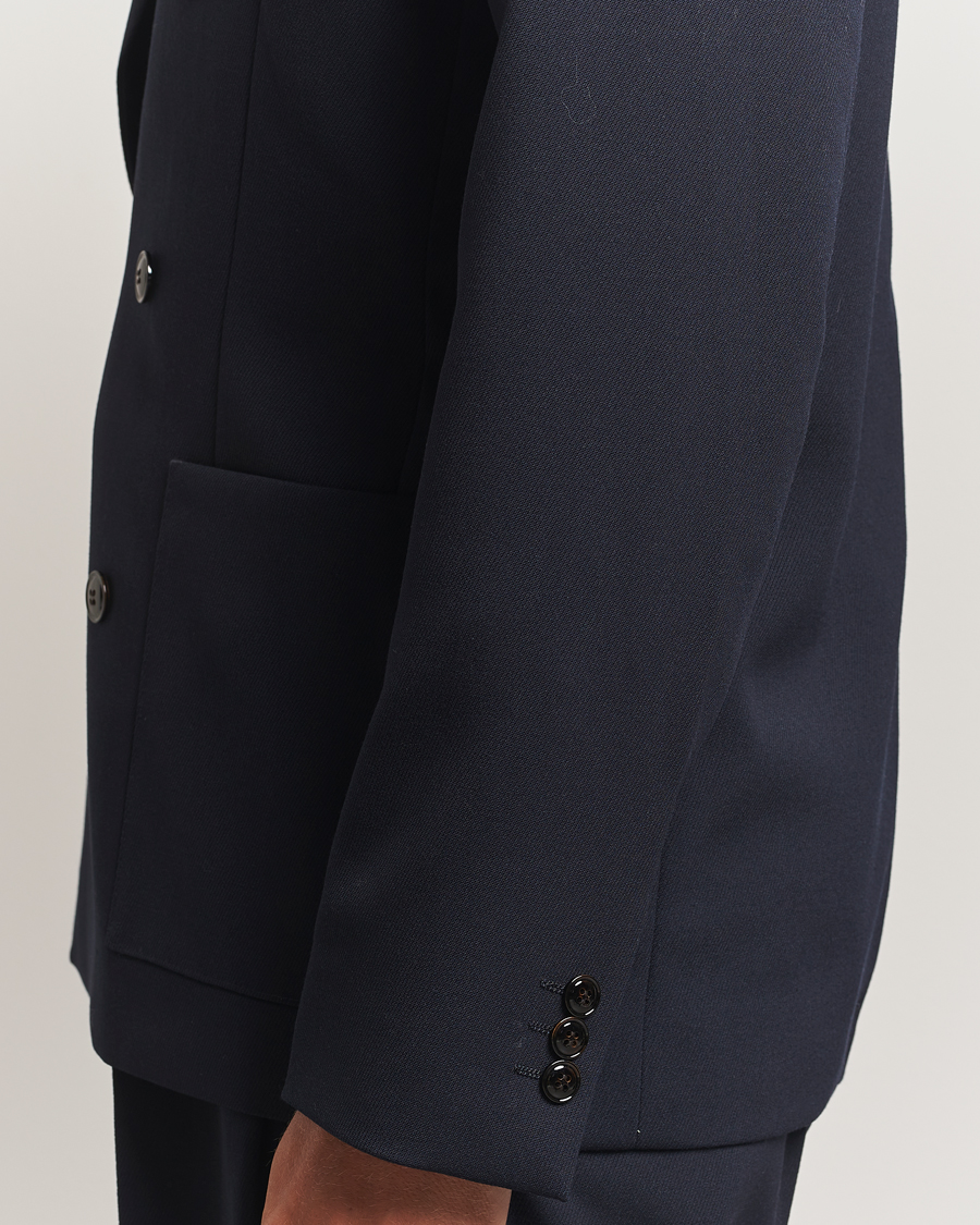 Herren | Sakkos | NN07 | Jordin Wool Double Breasted Blazer Deep Navy