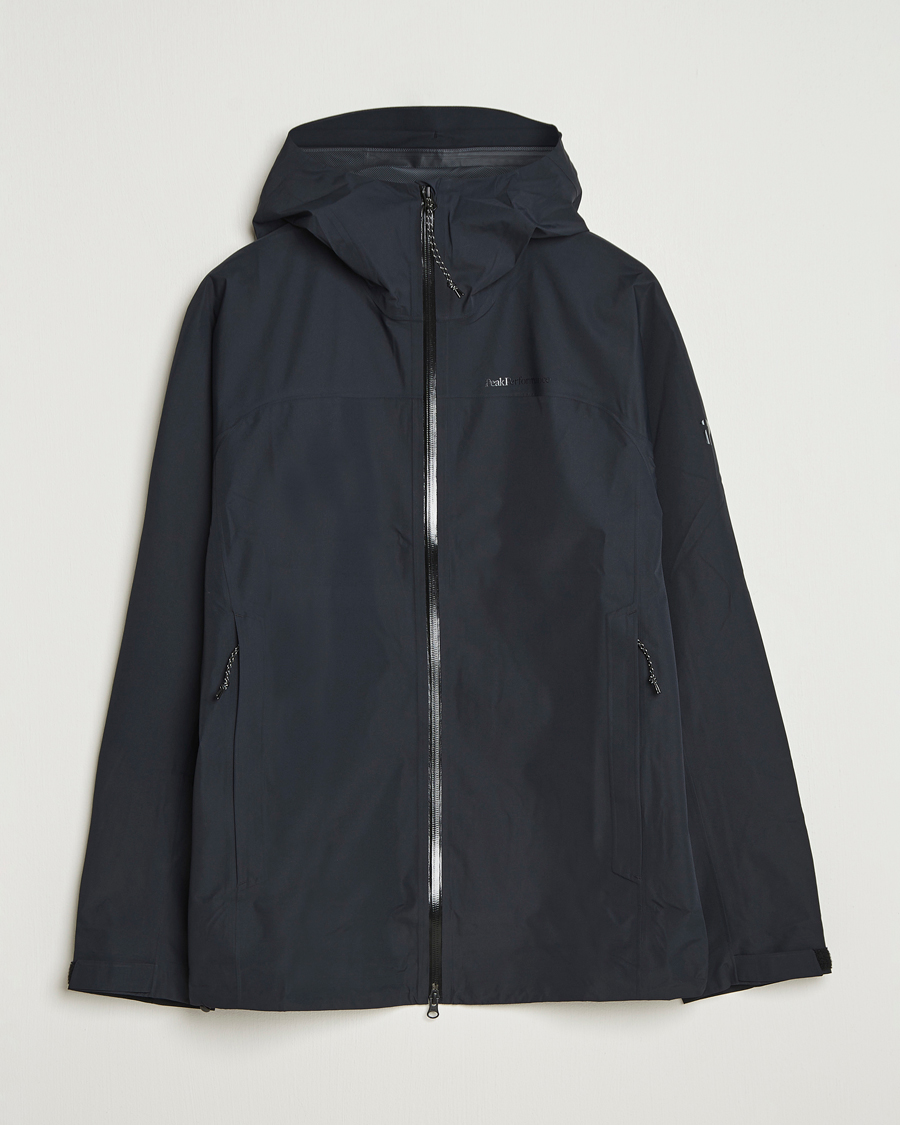 Herren | Jacken | Peak Performance | Treeline Shell Hooded Jacket Black