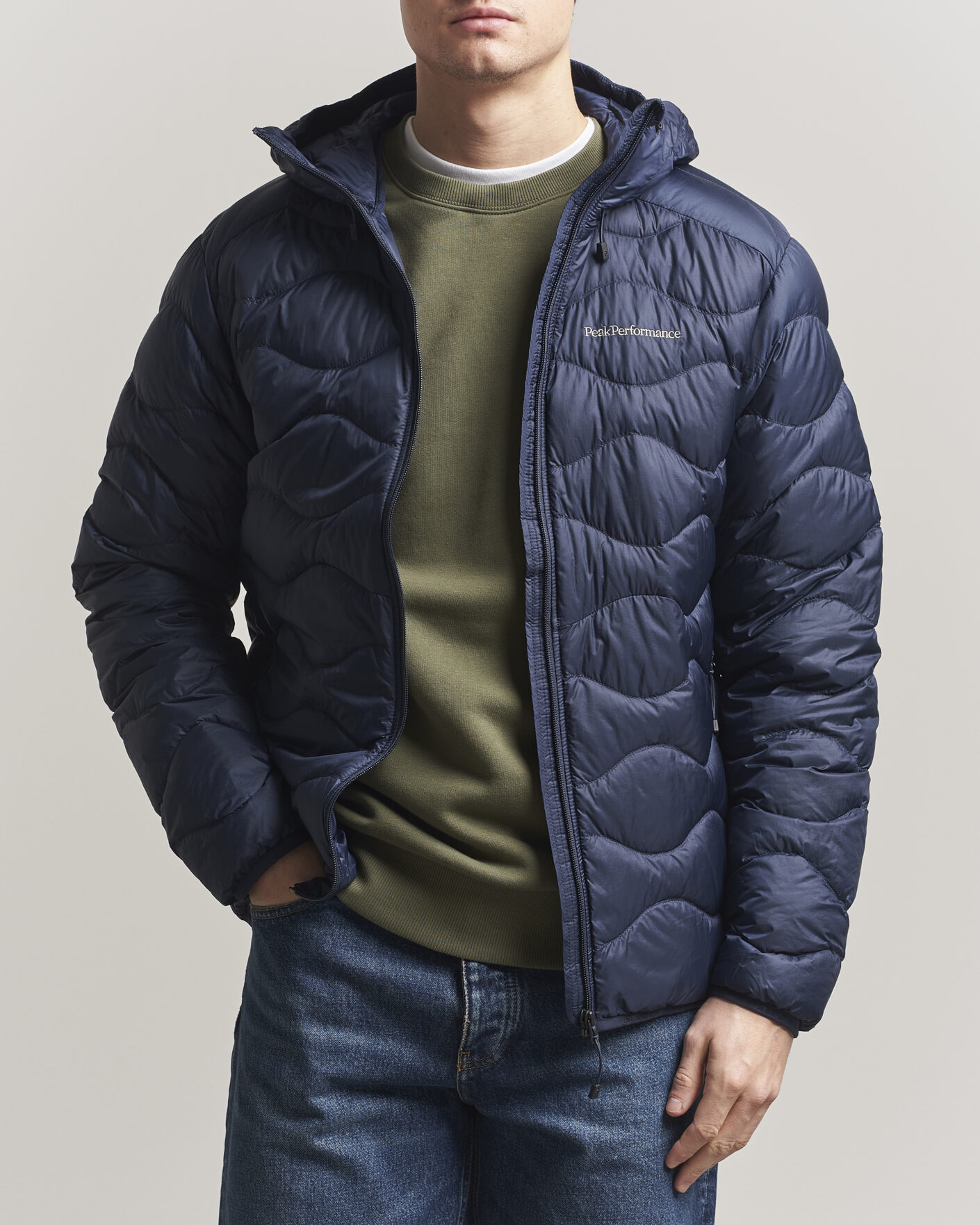 Herren | Jacken | Peak Performance | Helium Down Hooded Jacket Blue Shadow
