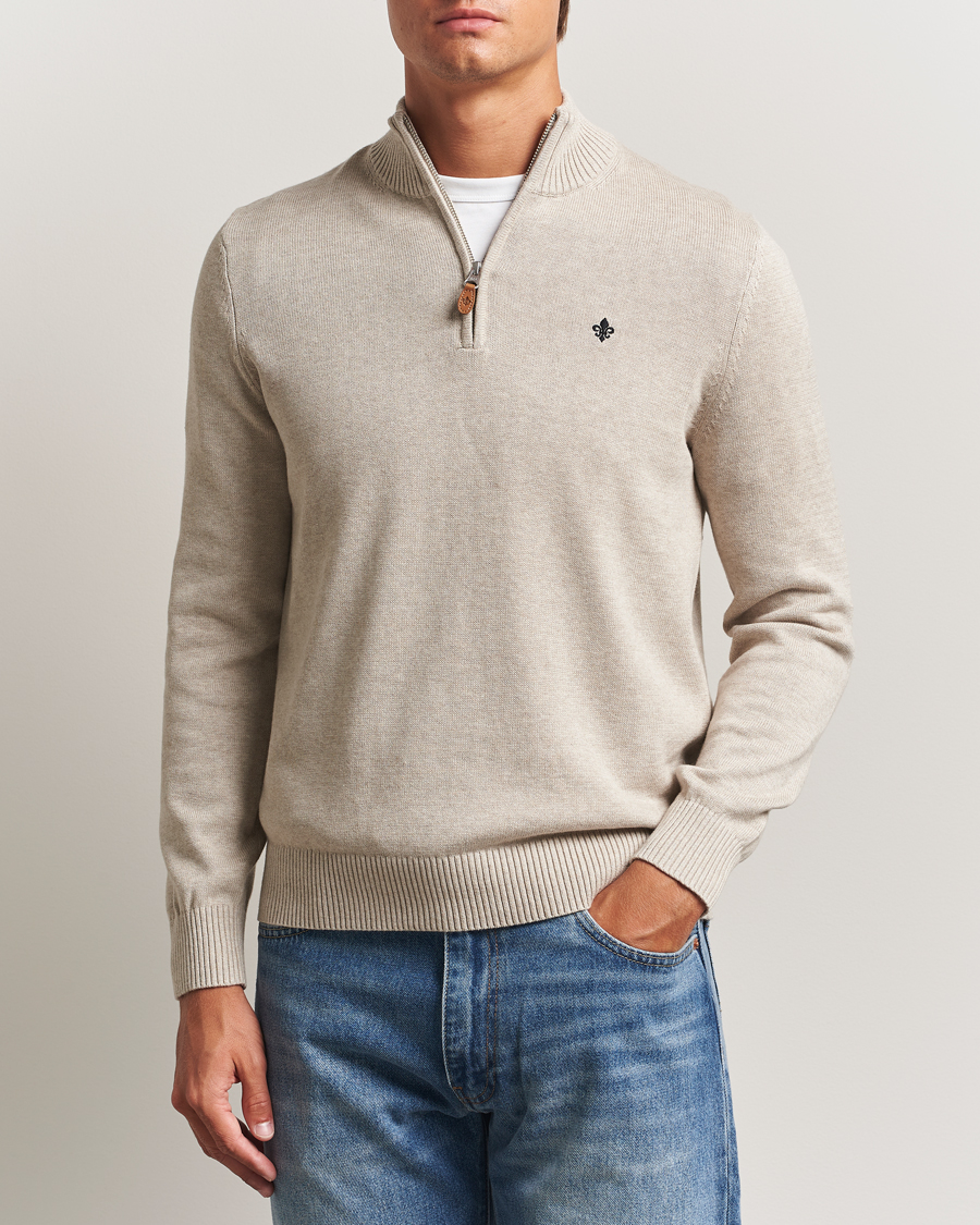Herren | Pullover | Morris | Darmon Half Zip Beige